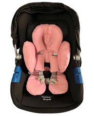 Redutor de Bebê Conforto Anatômico 100% Algodão - Conforto e Segurança para o seu Bebê (Rose) - imagem 1