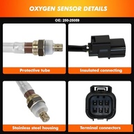 Sensor de Oxigênio O2 5 Fios (2 Unidades) para Honda e Acura - Dianteiro/Traseiro - imagem 5