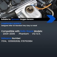 Sensor de Oxigênio O2 Upstream 17014 para Rolls-Royce Phantom V12 6.7L (04-06) - Substituição OEM - imagem 2