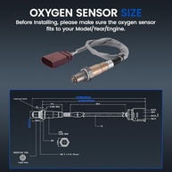 Sensor de Oxigênio O2 Downstream 16373 para VW Beetle, Golf e Jetta 2.0L L4 (2001-2010) - imagem 4