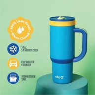 Copo Infantil Ello Oasis 400ml com Canudo Retrátil - Aço Inox, 100% à Prova de Vazamento - imagem 5