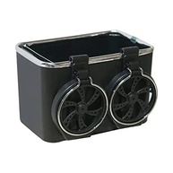 Organizador Porta Objetos Carro com Porta Copos Retrátil - Preto Elegante - imagem 2