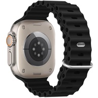 Pulseira esportiva de silicone Ocean – compatível com Apple Watch Ultra 2/Ultra de 49 mm, 45 mm, 44 mm e 42 mm, para iWatch Ultra 2, iWatch Ultra séries SE 9/8/7/6/5/4 - imagem 1