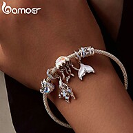 Charme de Prata Jellyfish Bamoer 925: Elegância Oceânica - imagem 2