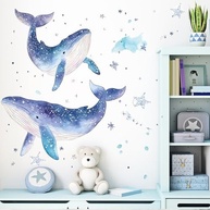 Adesivos de Parede Oceano Aquarela - Estrela do Mar Colorida para Quarto Infantil - imagem 5