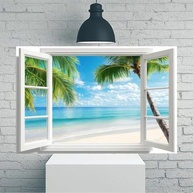 Arte de Parede Vintage Oceano 30x45cm - Tela Rústica para Decoração Moderna - imagem 2