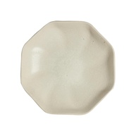 Prato Octogonal Criativo Retrô em Cerâmica Branca 26,4 cm - Estilo Vintage para Jantares Elegantes - imagem 1