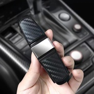 Kit 2 Porta Óculos e Cartão Clip Prata 9,7cm Karbox: Organize seu Carro com Estilo! - imagem 5