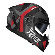 Capacete Race Tech Volt AbstraK com Óculos Integrado - Preto/Vermelho Fosco (Tamanho 62) - imagem 2