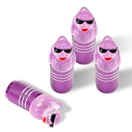 4x Tampas de Válvula Pneu Pato com Óculos de Sol - Estilo e Proteção Divertida! - imagem 1
