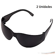 Óculos de Segurança EPI: Kit 2 Croma Fumê - imagem 1
