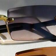 Óculos de Sol Retangulares Gradientes: Proteção UV e Estilo para Eventos e Viagens - imagem 1