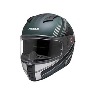 Capacete Peels Icon Pro Field Verde: Segurança e Estilo com Óculos Fumê Integrado - imagem 3