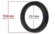 Anéis Centralizadores Circuit Performance: Elimine Vibrações e Garanta Conforto | 72.56mm OD x 57.1mm ID - imagem 3