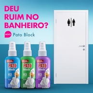 Pato Odor Block Bloqueador de Odores Sanitários - Algodão 60ml | Fórmula Avançada para Banheiros Sem Cheiro - imagem 3