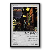 Quadro Álbum The Rise and Fall of Ziggy Stardust - David Bowie - 40x60cm | Moldura Preto Fosco - imagem 2