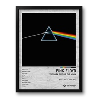 Quadro Spotify The Dark Side of the Moon - Arte Musical em Vinil Premium 33x43cm - imagem 1