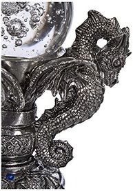 Dragons of Corfu Castle - Estátua Decorativa Gótica com Globo de Vidro, 12 cm, Design Toscano - imagem 5