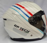 Capacete GP Tech OF669 Open Branco-Azul: Praticidade e Segurança para o Dia a Dia Urbano - imagem 3