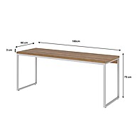 Escrivaninha Studio 180cm Branca – Ideal para Home Office - imagem 2