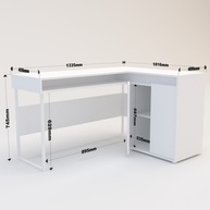 Escrivaninha em L Chicago: Organize seu Home Office! - imagem 2