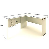 Escrivaninha em L Jequitibá: Organize seu Home Office - imagem 2