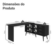 Escrivaninha de Canto Lisboa: Organize seu Home Office! - imagem 2