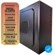PC HOME OFFICE CORE I5 3470, 16GB DDR3, SSD 240GB, FONTE BIVOLT - imagem 1
