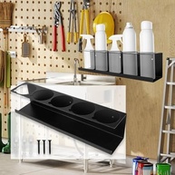 Organizador de Latas de Spray para Parede - 5 Furos, Ferro Premium, Ideal para Garagem e Oficina - imagem 3