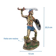 Estátua de Orixá Ogum Megê em Resina - Imagem Sagrada para Umbanda e Candomblé - imagem 3