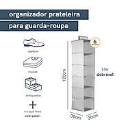 Organizador de Armário Dobrável: 6 Nichos Oikos - imagem 2