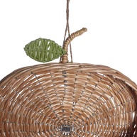 Cesto Organizador de Parede Maçã 30cm Rattan Oikos - imagem 2