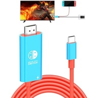 Dock Portátil Nintendo Switch e OLED: Cabo USB-C para HDMI 4K 60Hz com Carregamento PD - imagem 2