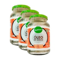 Kit 3X: Óleo de Coco Extravirgem Qualicoco 500ml - imagem 1