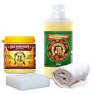 Kit Completo JR: Hidratação e Proteção para Couro com Óleo de Amêndoas e Cera JR - imagem 2