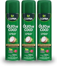Kit 3 Óleo De Coco Culinário Spray Antiaderente Copra 100Ml - imagem 1