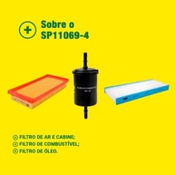 Kit Completo de Filtros MANN-FILTER SP11069-4 para Toyota Etios: Ar, Óleo, Combustível e Cabine - imagem 4