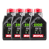 Óleo Motul 5100 4T 10W30: Kit com 4 Unidades - imagem 1