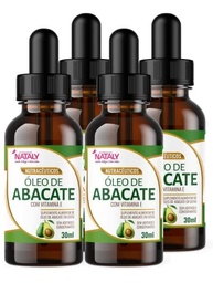 Kit Com 4 - Óleo de Abacate Premium Com Vitamina E Extravirgem 30ml Nataly - imagem 1