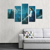 Quadro Oração de Jesus no Monte das Oliveiras 110x65cm | Decore com Fé e Arte - imagem 1