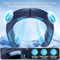 Ventilador de Pescoço OLV 6000mAh - 4 Motores Turbina 360° Ultra Silencioso - imagem 5