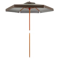 Ombrelone 2m Madeira Bagum Marrom: Sombra e Estilo! - imagem 1