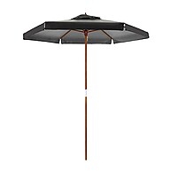 Ombrelone Itapema 2m com Haste de Madeira Preto - FPS 100 - imagem 1