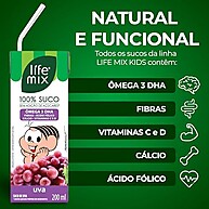 Suco Misto Turma da Mônica: 100% Fruta, Ômega 3, Vit C+D (12x200ml) - imagem 3