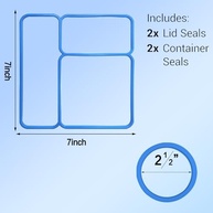 Juntas de Vedação para Omiebox - Pacote com 4 Unidades | Acessório Essencial para Lancheiras Bento Infantis - imagem 3