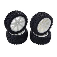 Conjunto Roda e Pneu 1/10 Buggy On-Road Branco - Performance e Durabilidade - imagem 2