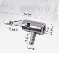 Inflador de Pneu 1/4" Lock On: Bico de Válvula com Clip para Carro e Moto - imagem 3