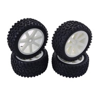 Conjunto Roda e Pneu 1/10 Buggy On-Road Branco - Performance e Durabilidade - imagem 1