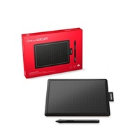 Mesa Digitalizadora One By Wacom CTL472, Pequena, Pen LP-190K, Preto e Vermelho - imagem 1