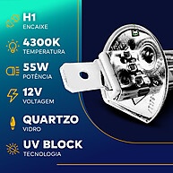 Lâmpada H1 4300k: Iluminação Automotiva Tech One - imagem 2